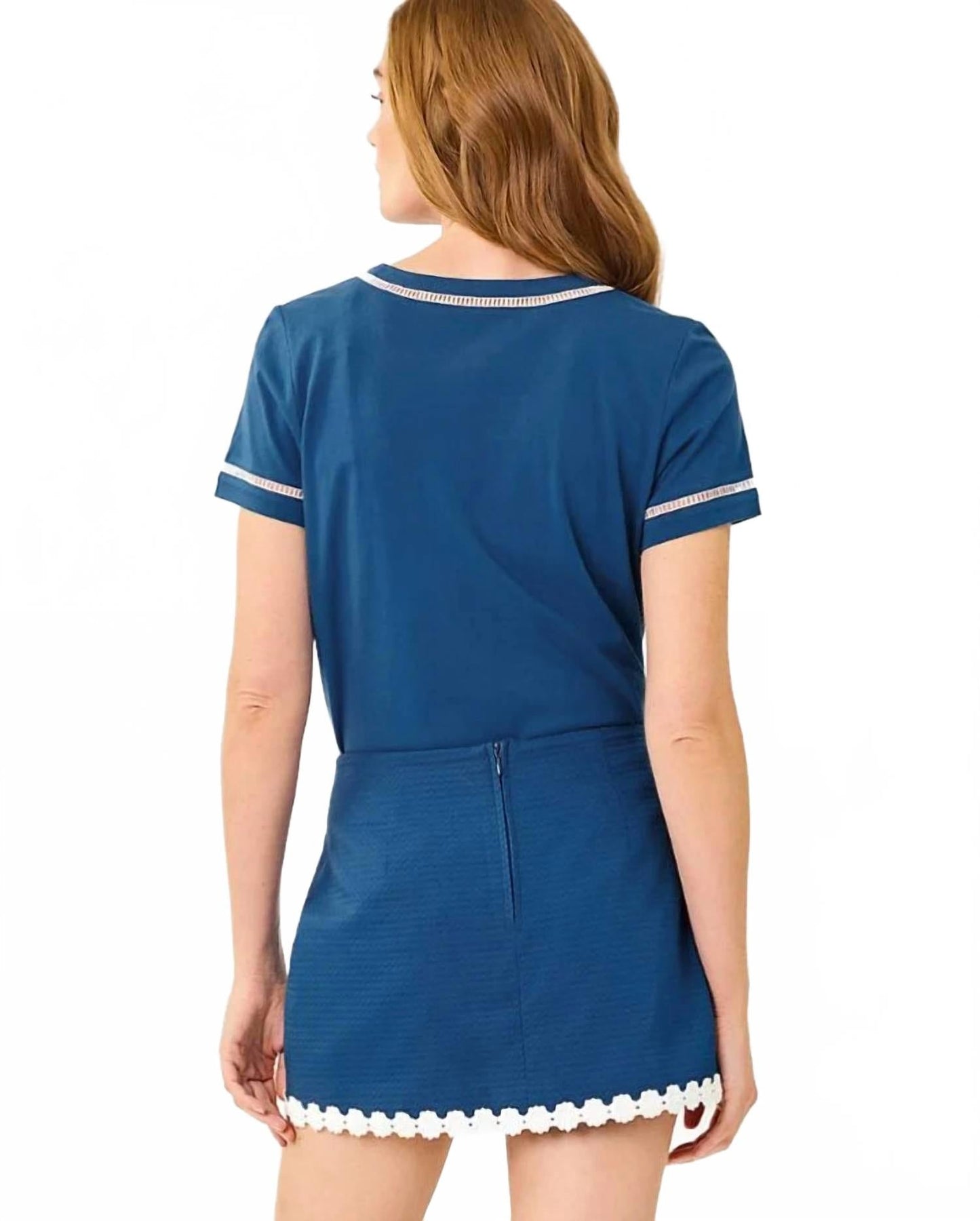 Top color azul marino