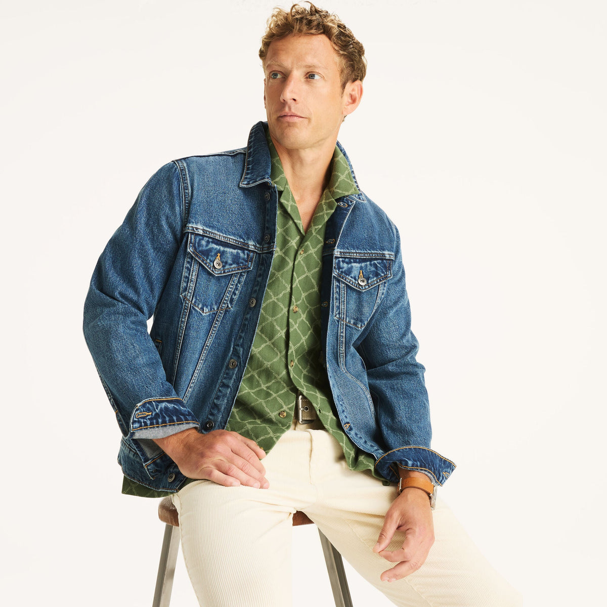 Polo de hombre de corte amplio con estampado