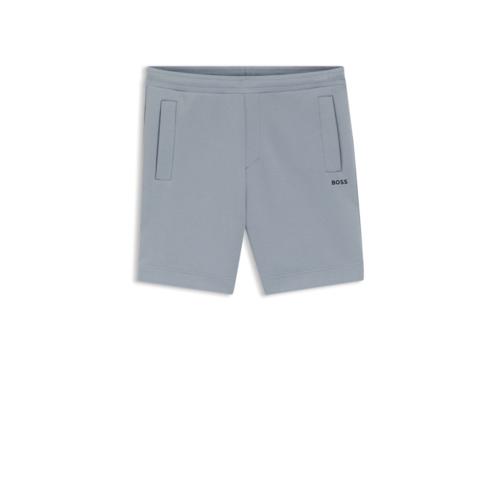 Short de mezcla de algodón con bordado