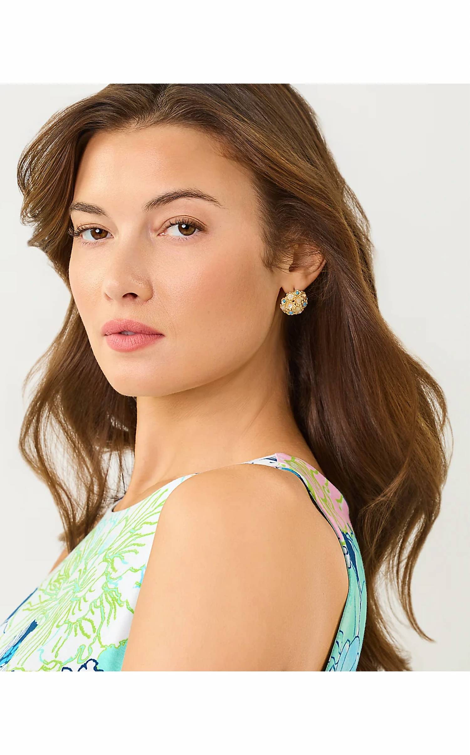 Aretes de mujer multicolor