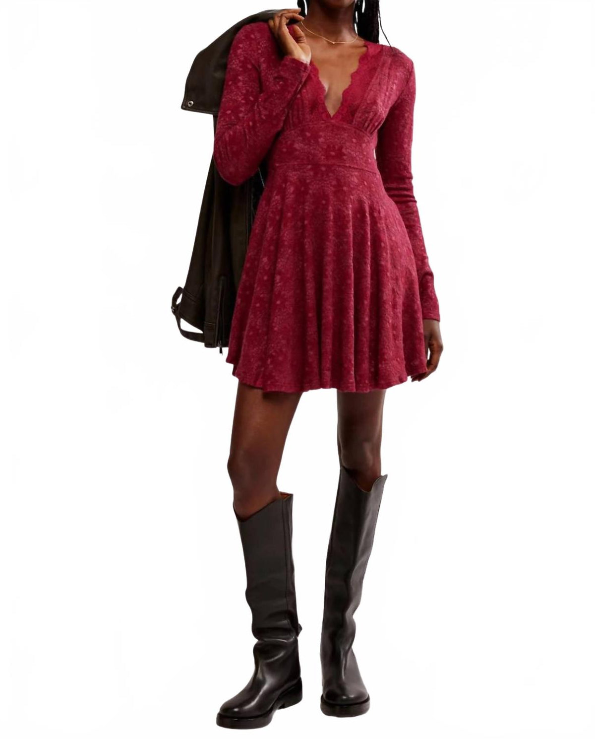 Vestido corto color rojo