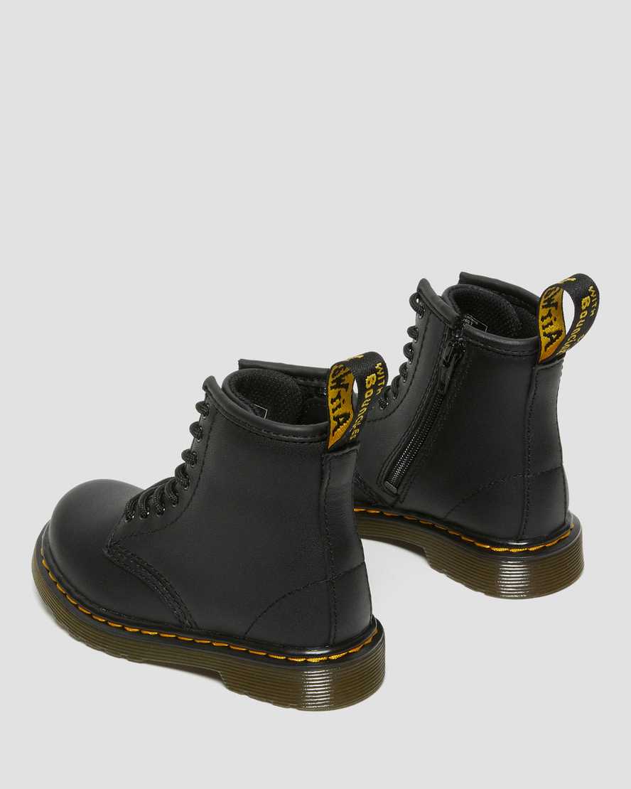 Botas infantil de cuero con cordones