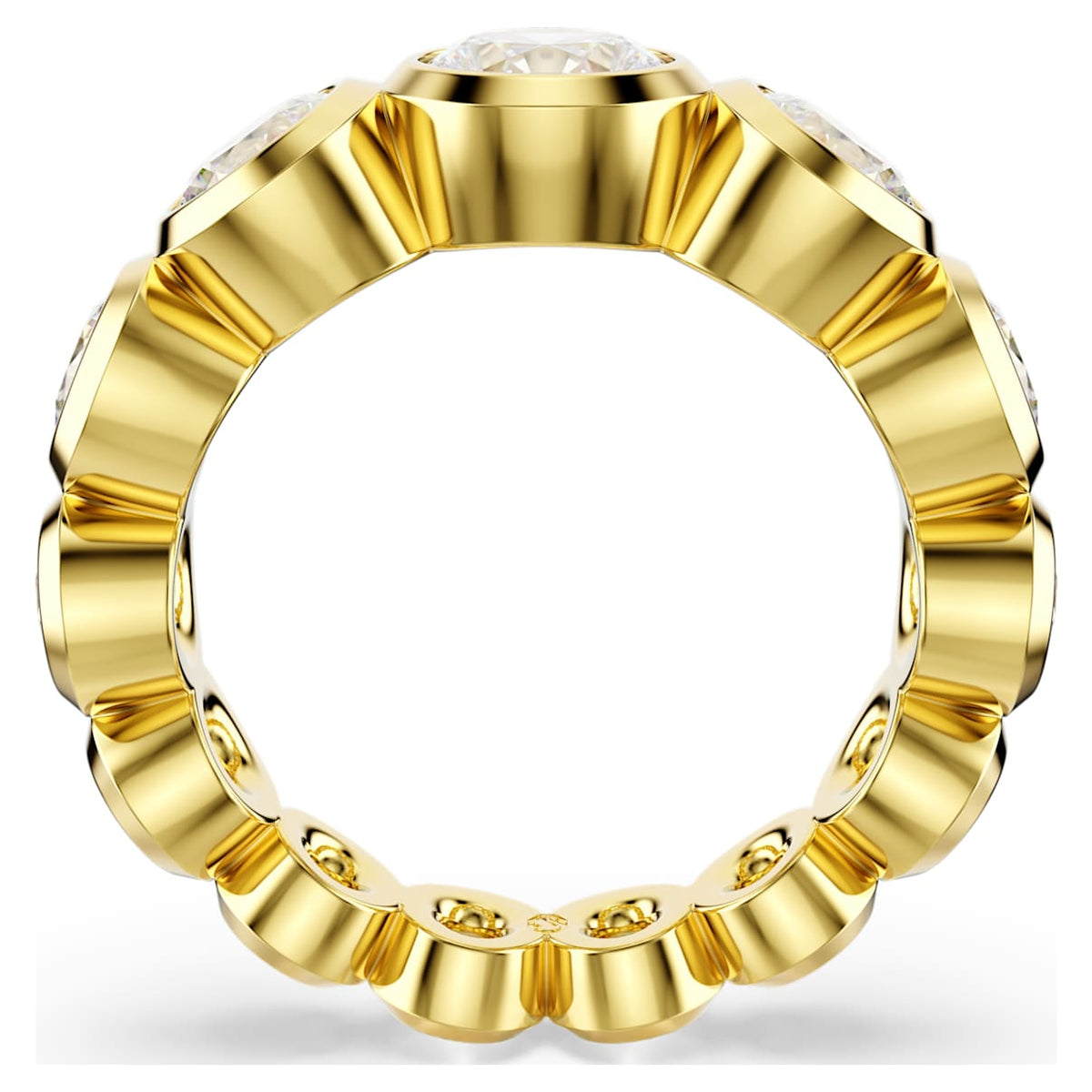 Anillo color blanco y dorado
