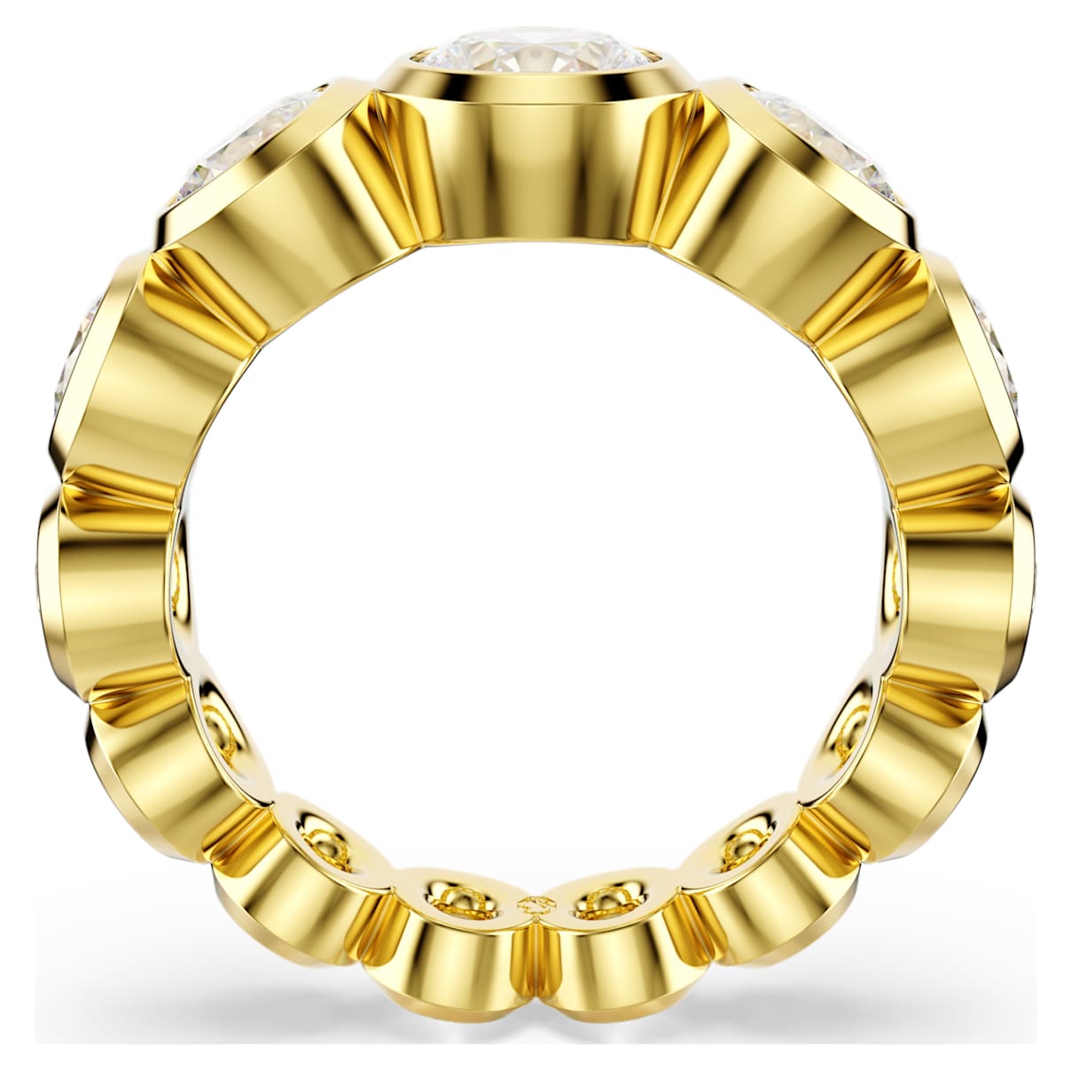 Anillo color blanco y dorado