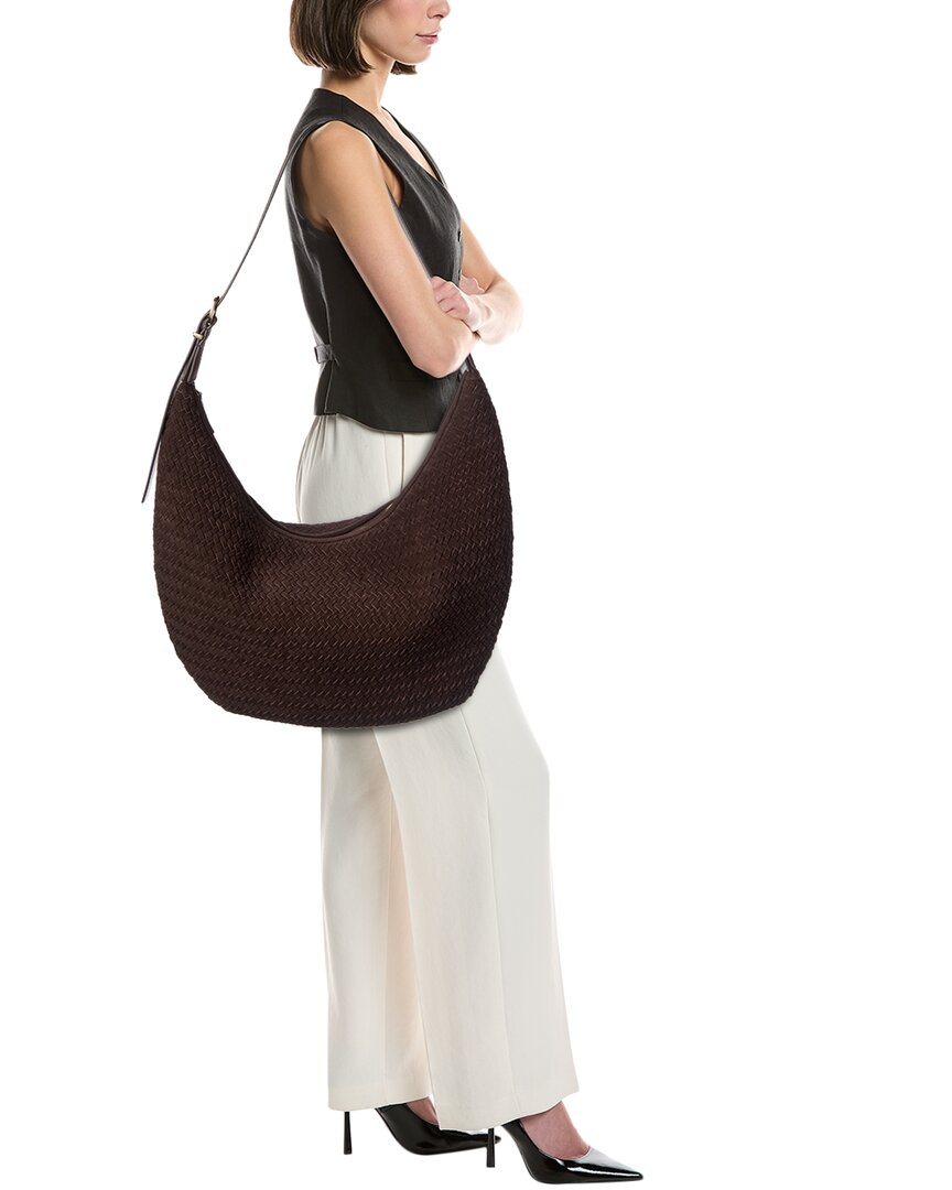 Bolso de hombro de gamuza