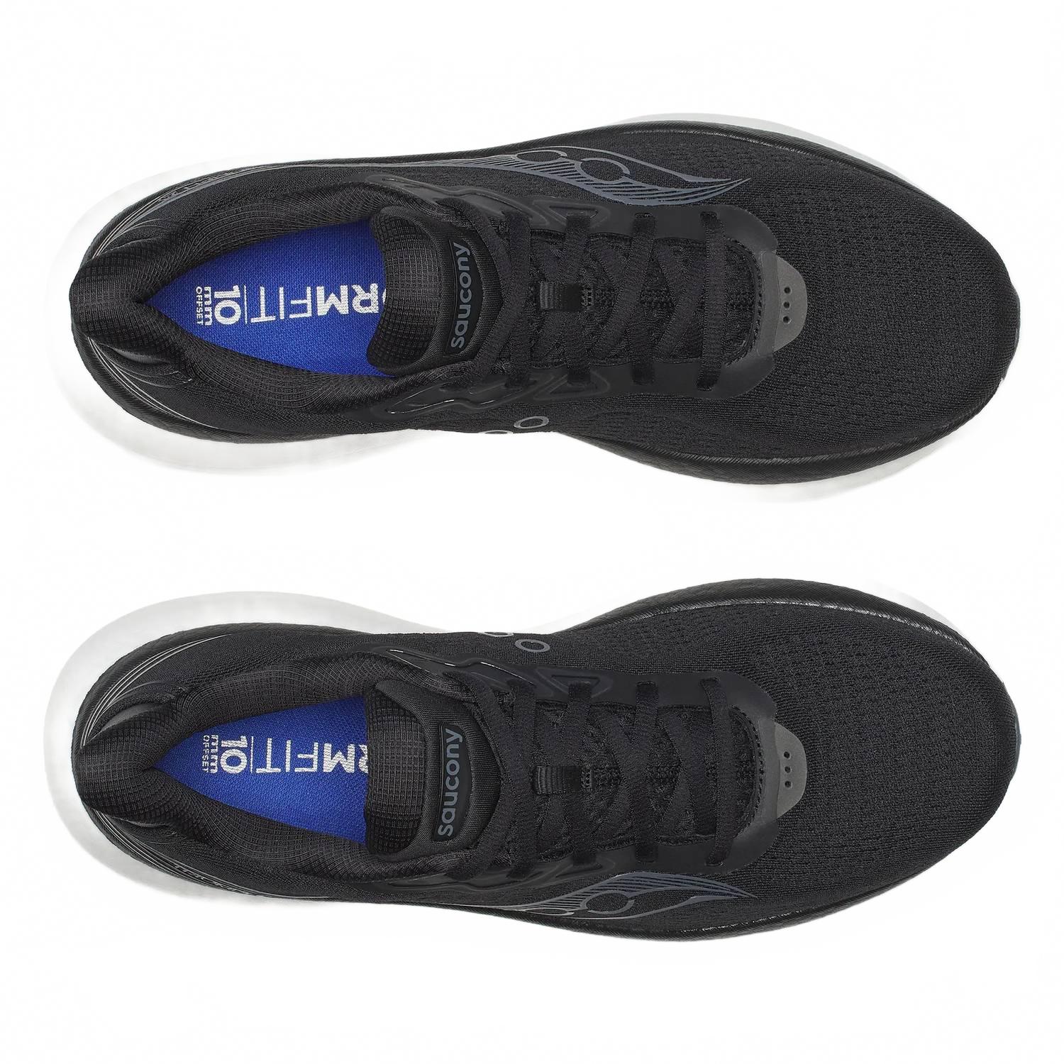 Tenis para correr de hombre color negro y blanco