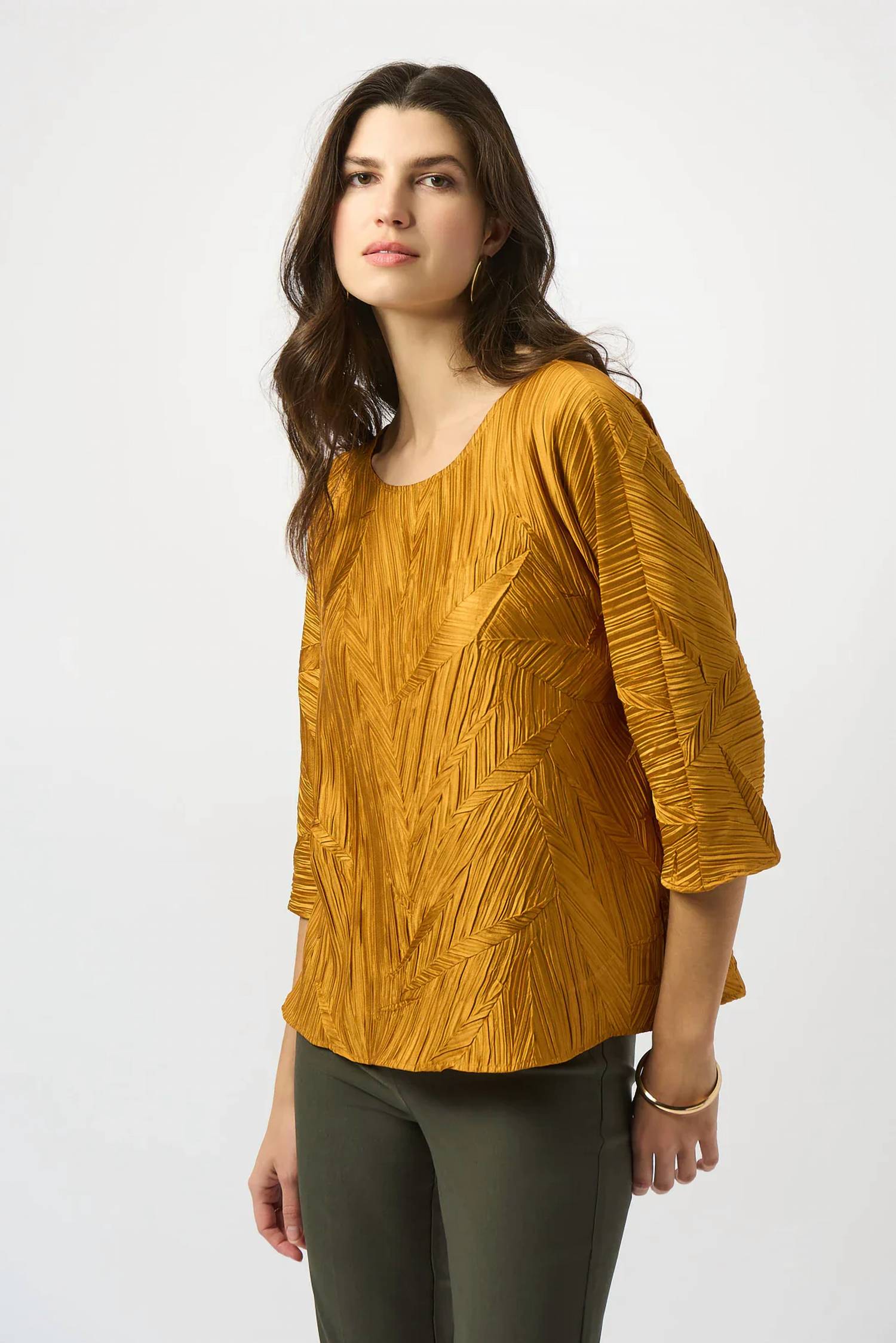 Top con pliegues