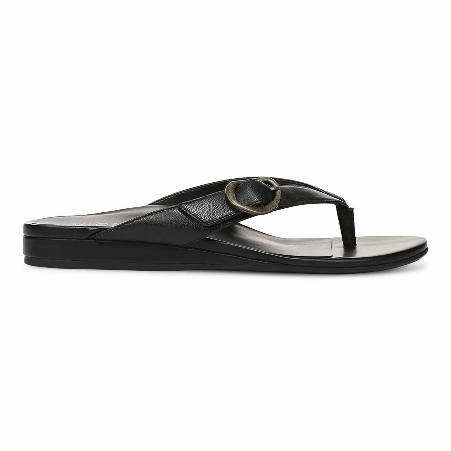 Sandalias de mujer de cuero color negro
