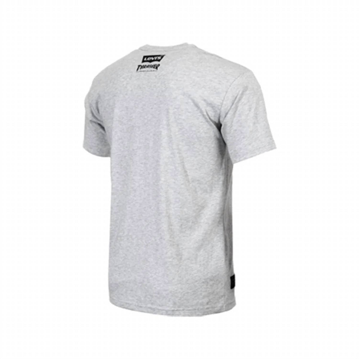 Camiseta de hombre con cuello redondo con estampado color gris
