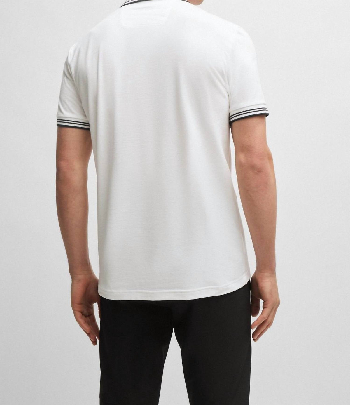 Camiseta de manga corta de corte ajustado color blanco