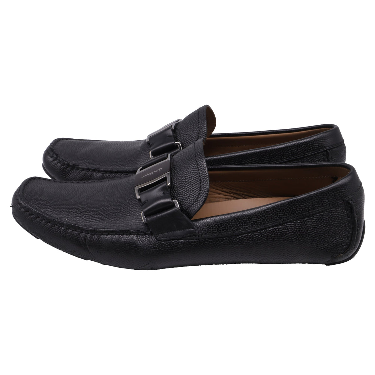 Mocasines de cuero color negro