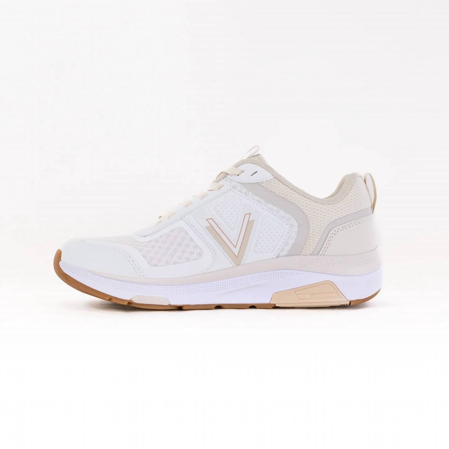 Tenis de mujer color blanco y crema