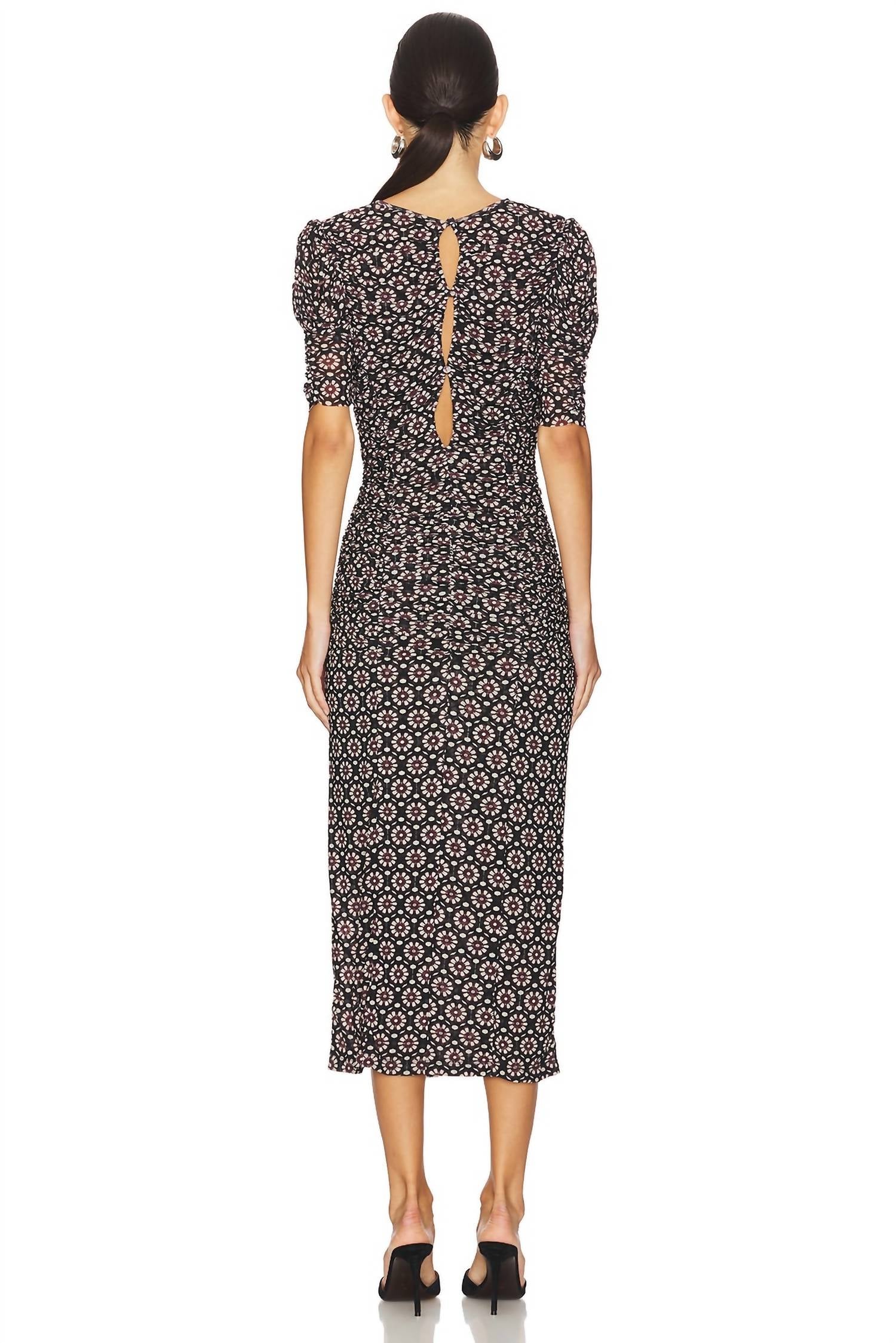 Vestido midi color negro