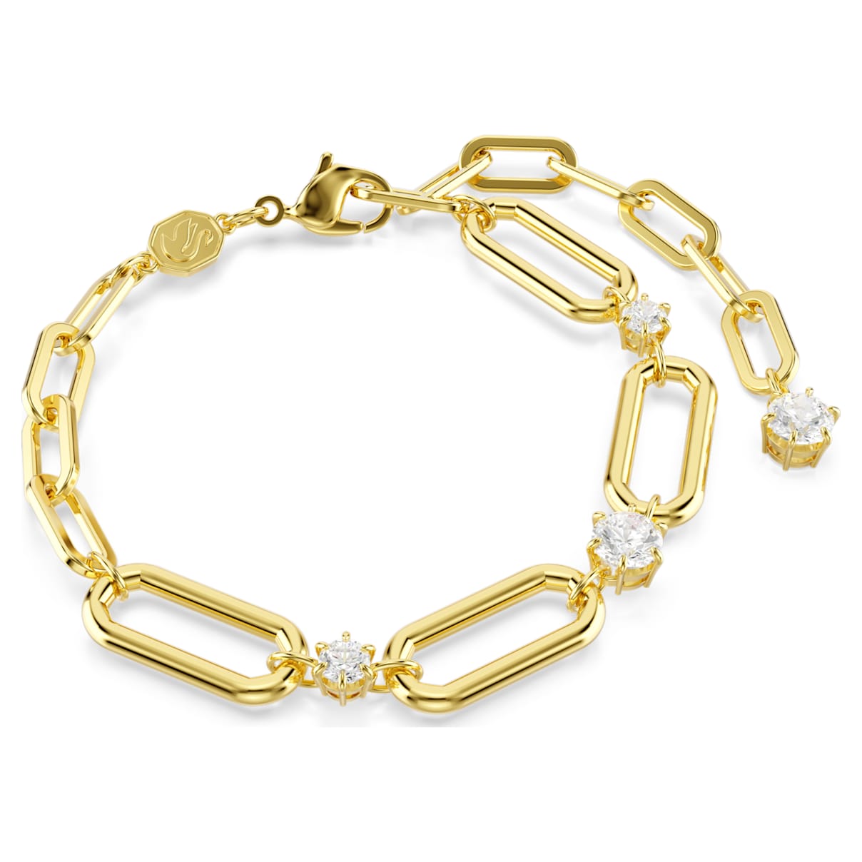 Pulsera color blanco y dorado