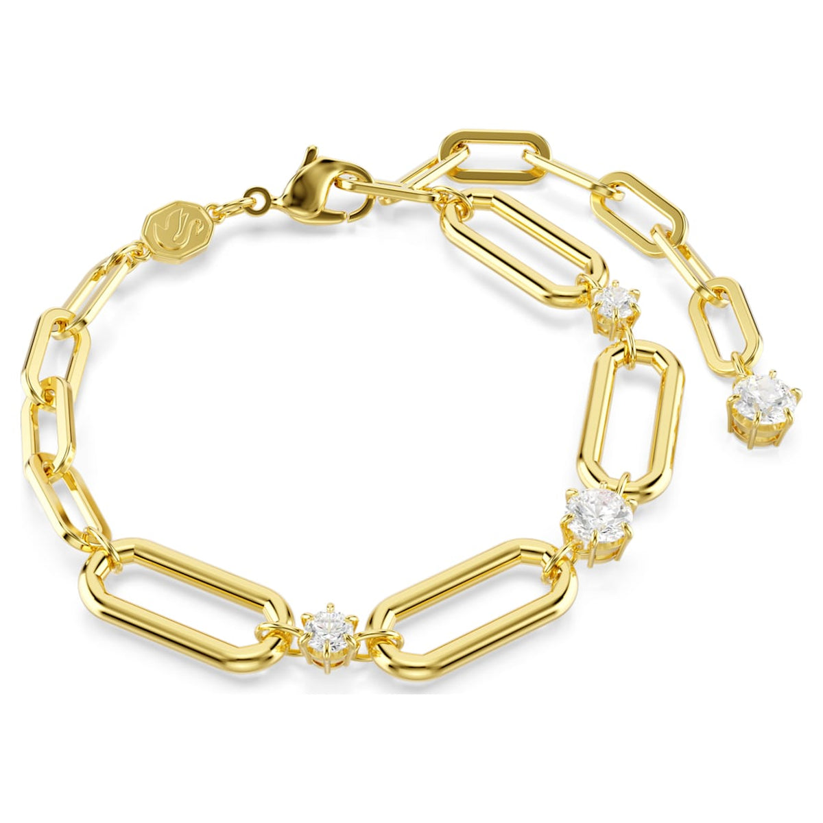 Pulsera color blanco y dorado
