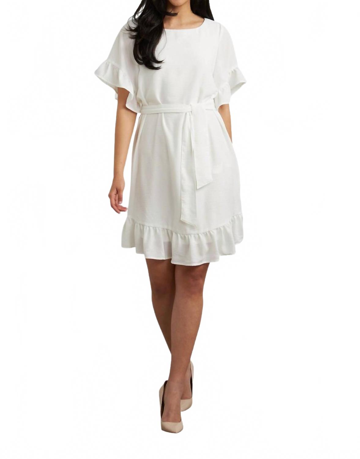 Vestido con boleros color blanco