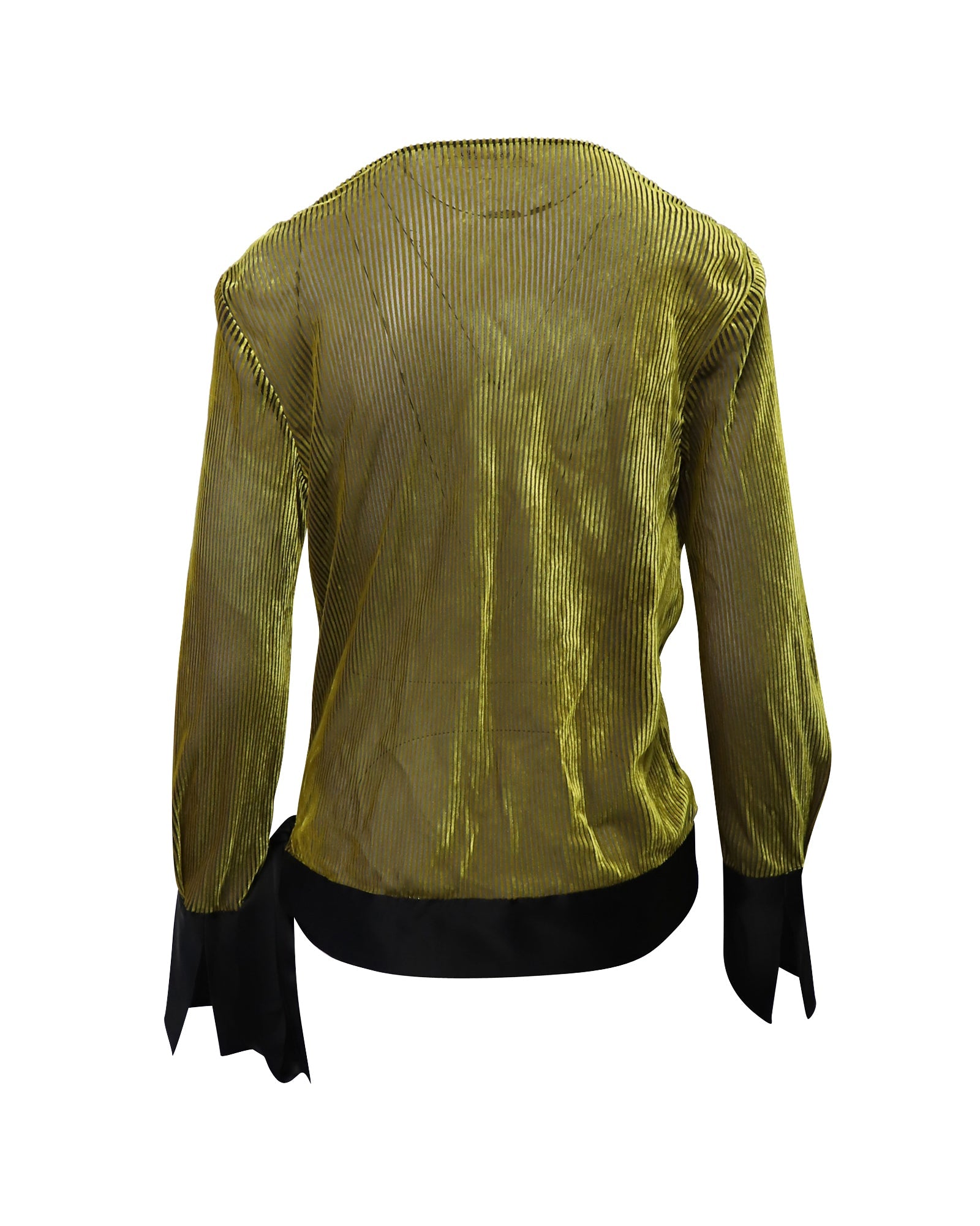 Blusa color negro y dorado