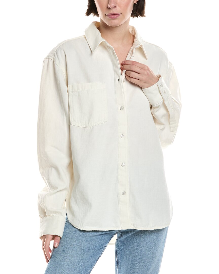 Camisa de mezcla de lino