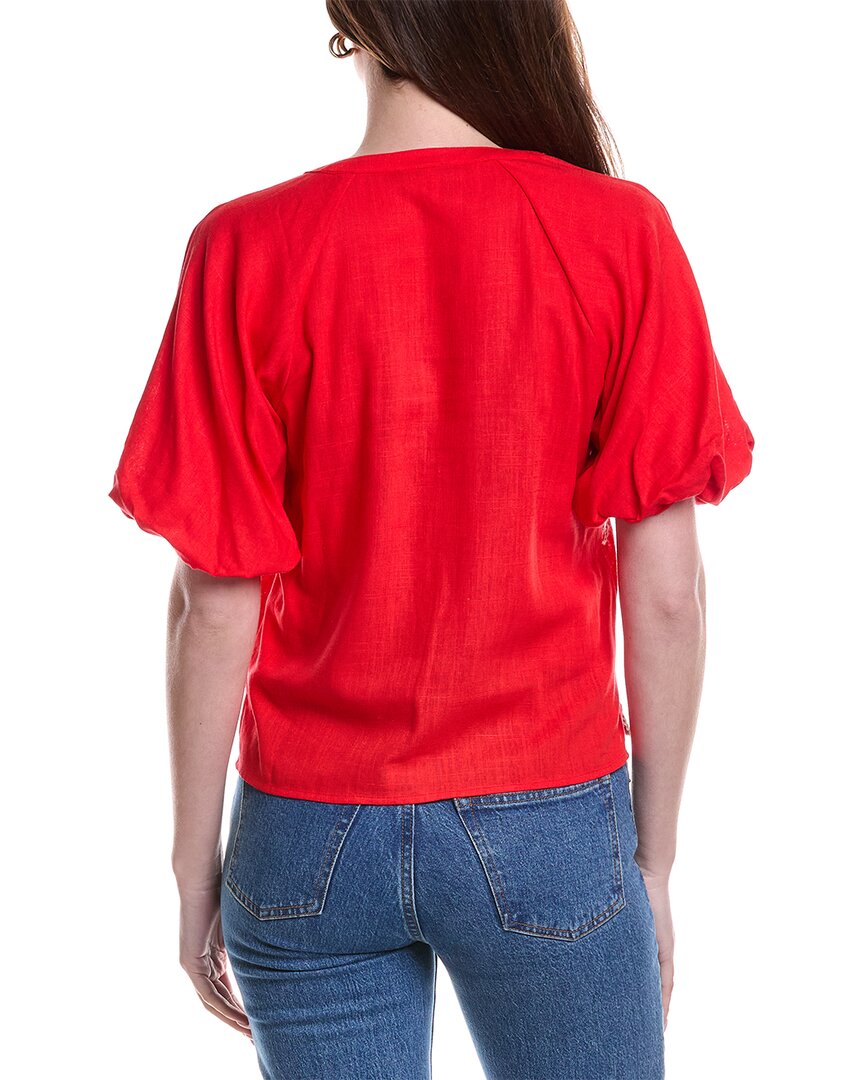 Blusa de mezcla de lino