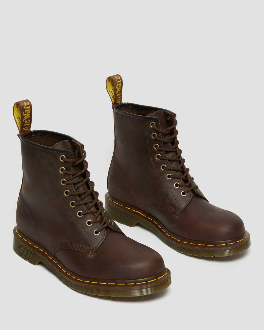 Botas de cuero con cordones