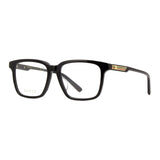 Gucci Gafas Cuadradas Marco Completo, Marco Negro y Lentes Demo Transparentes Gg1293Oa001