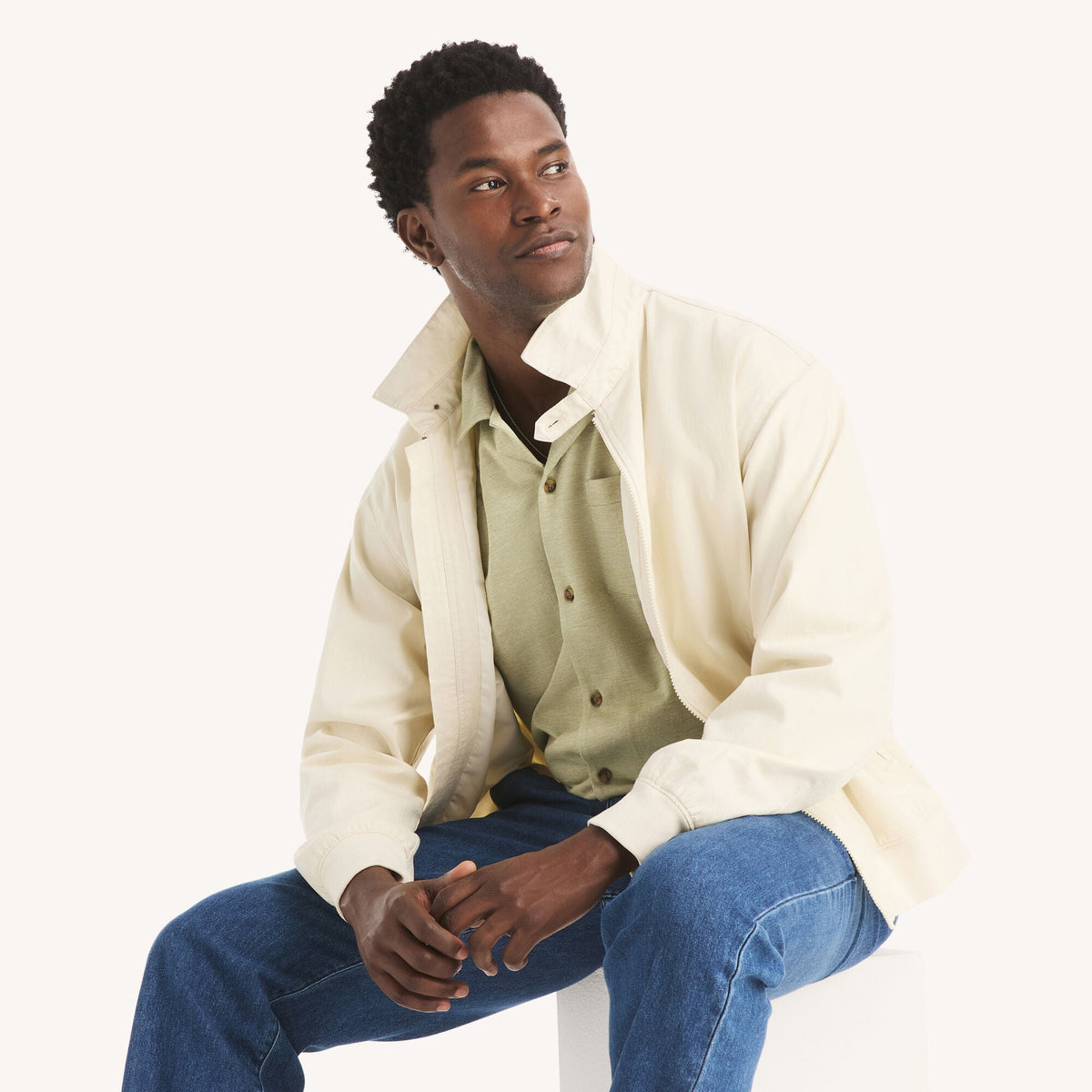 Chaqueta de hombre de lona