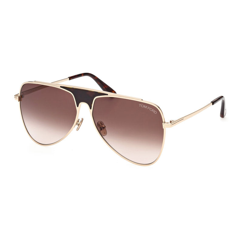 Gafas color oro rosa y café