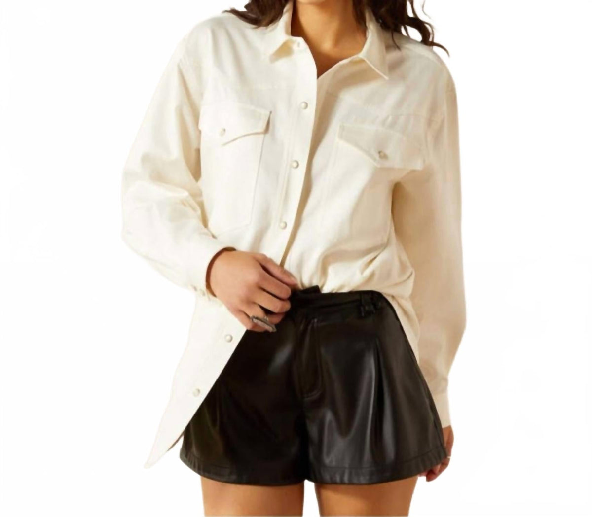 Sobrecamisa color beige