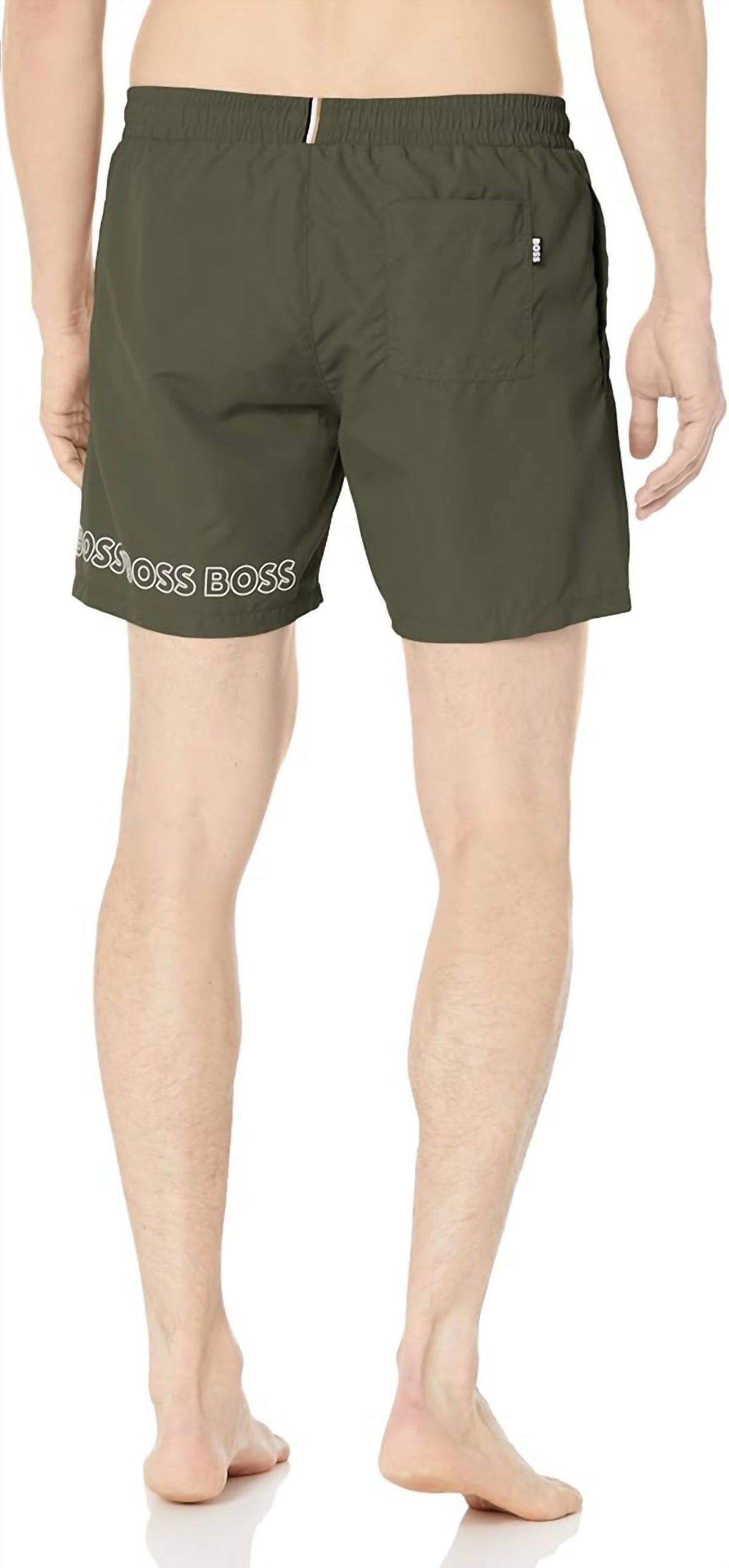 Pantaloneta de baño color verde