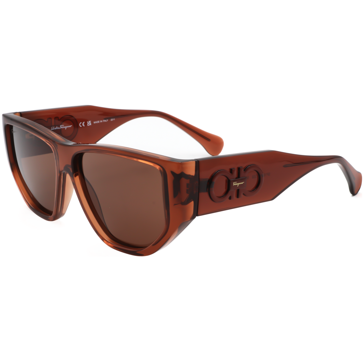 Gafas de sol unisex 56 mm color café