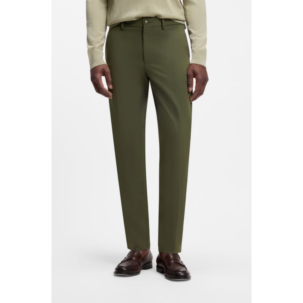 Pantalón de mezcla de algodón de corte ajustado