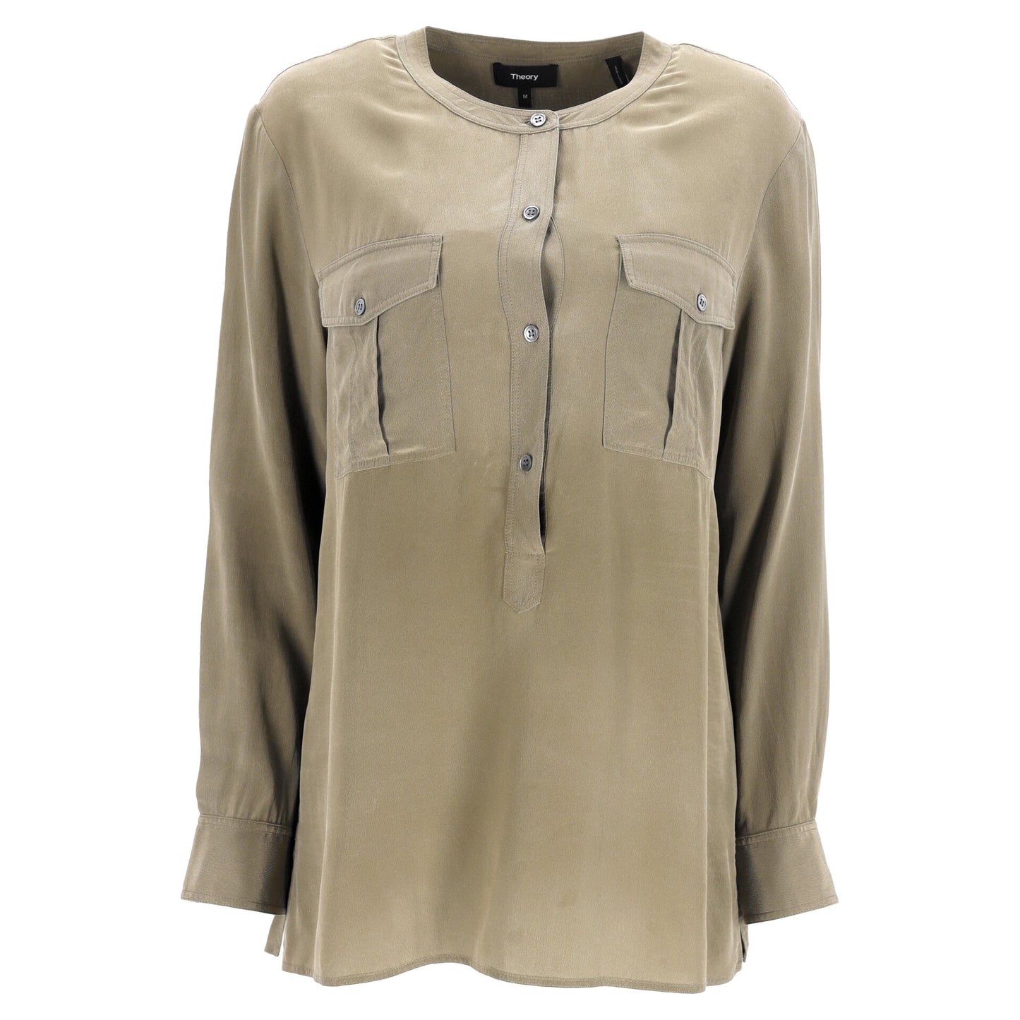 Blusa de seda de manga larga