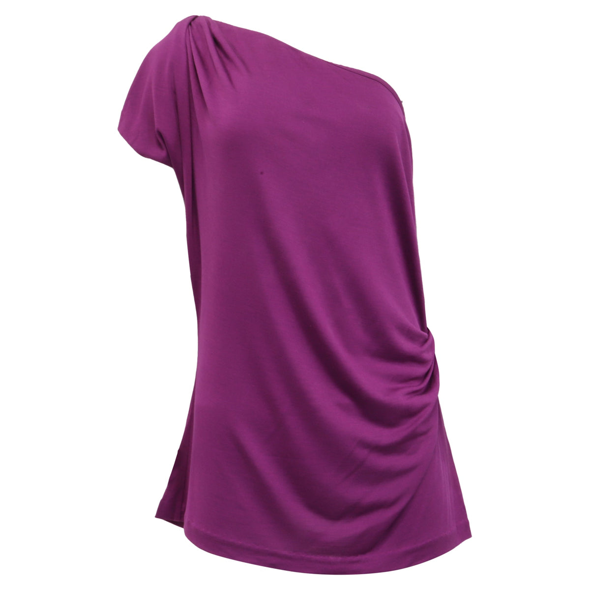 Blusa de seda color violeta