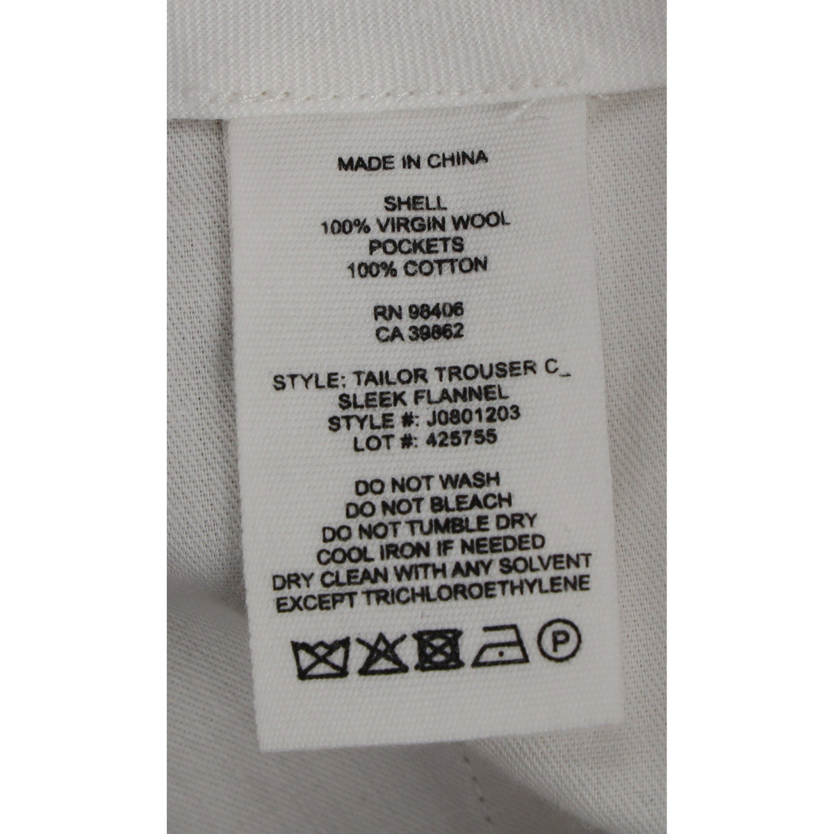 Pantalón de lana color beige