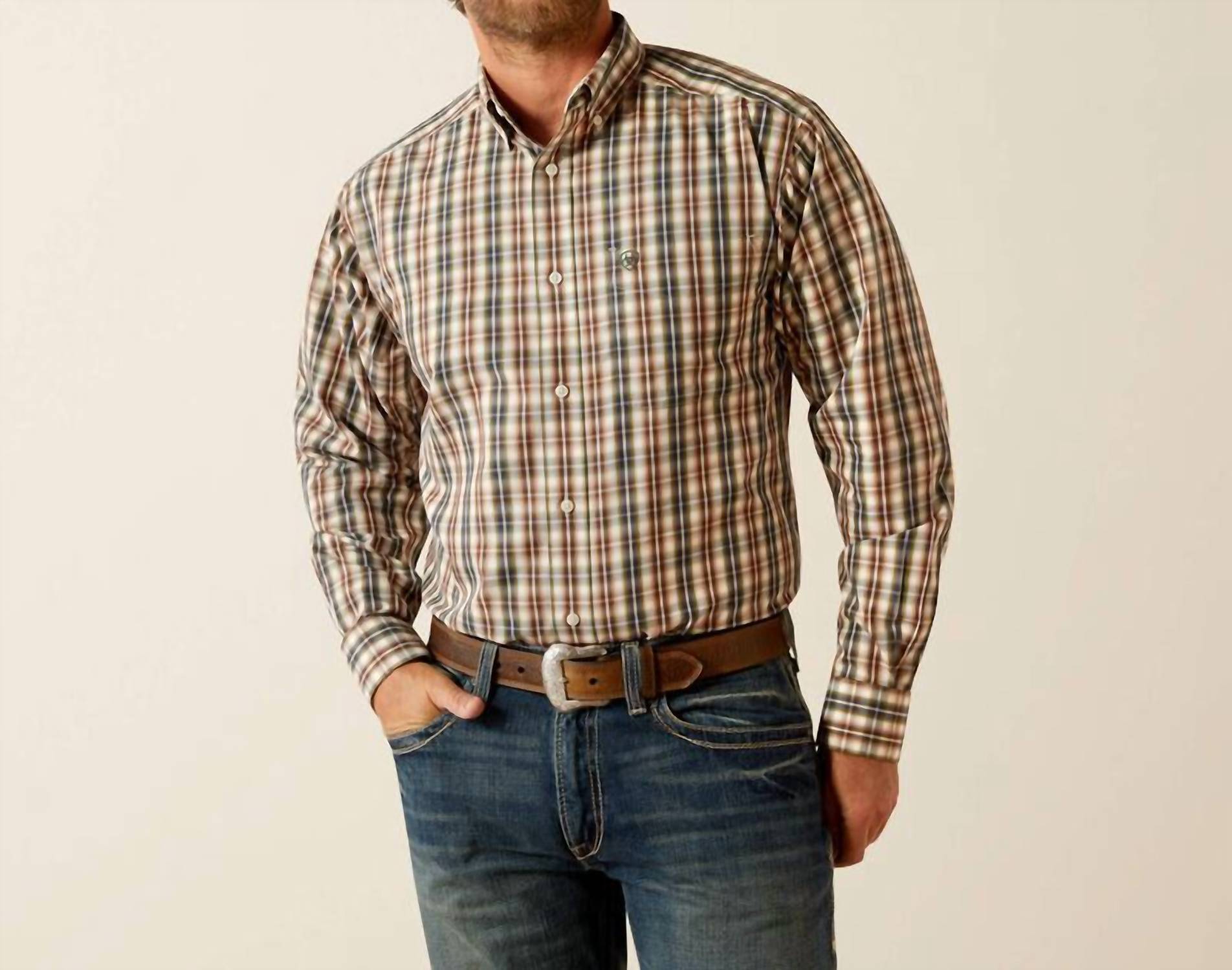 Camisa color café