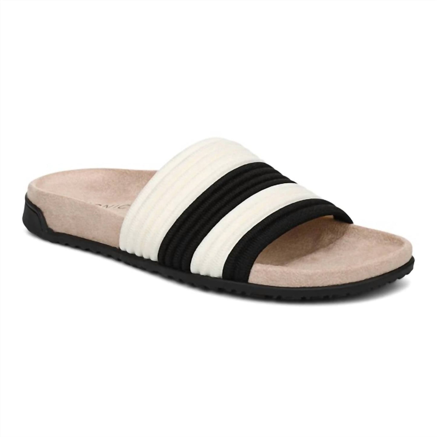 Sandalias de mujer color negro y marfil