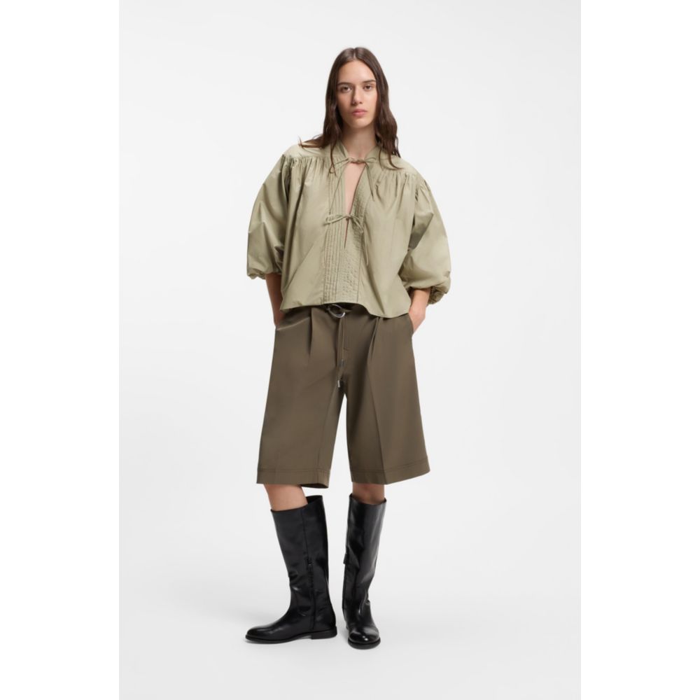 Blusa de algodón de corte amplio