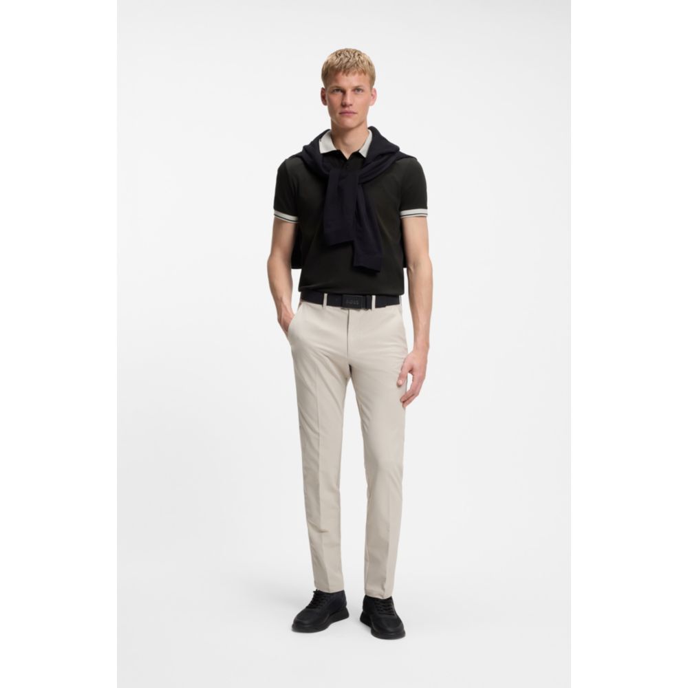 Polo de algodón de corte ajustado