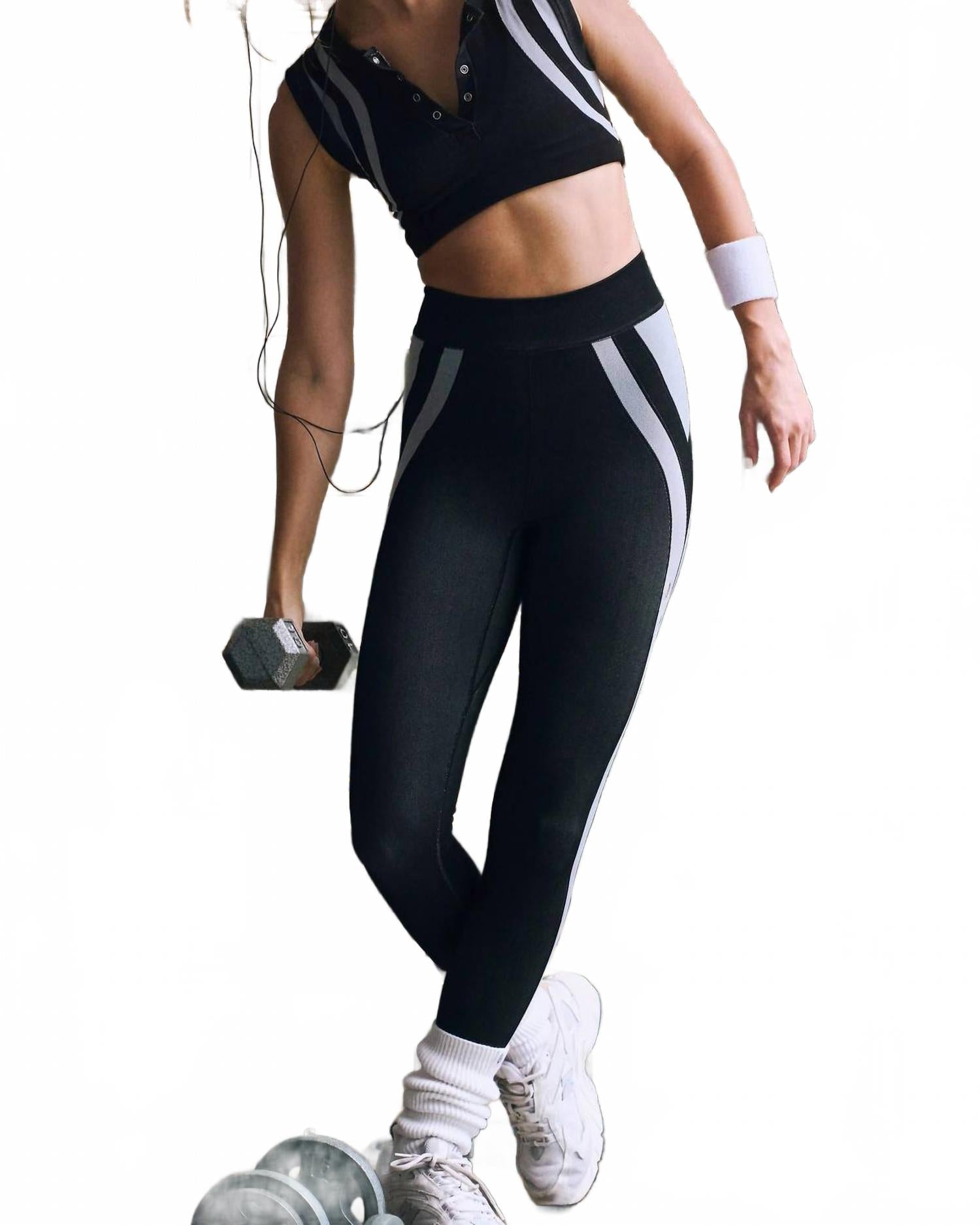 Leggings color negro