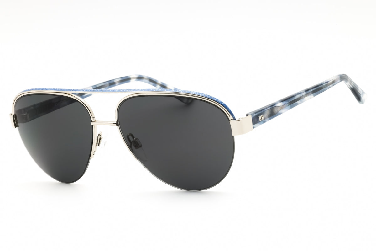 Gafas color gris oscuro y plateado