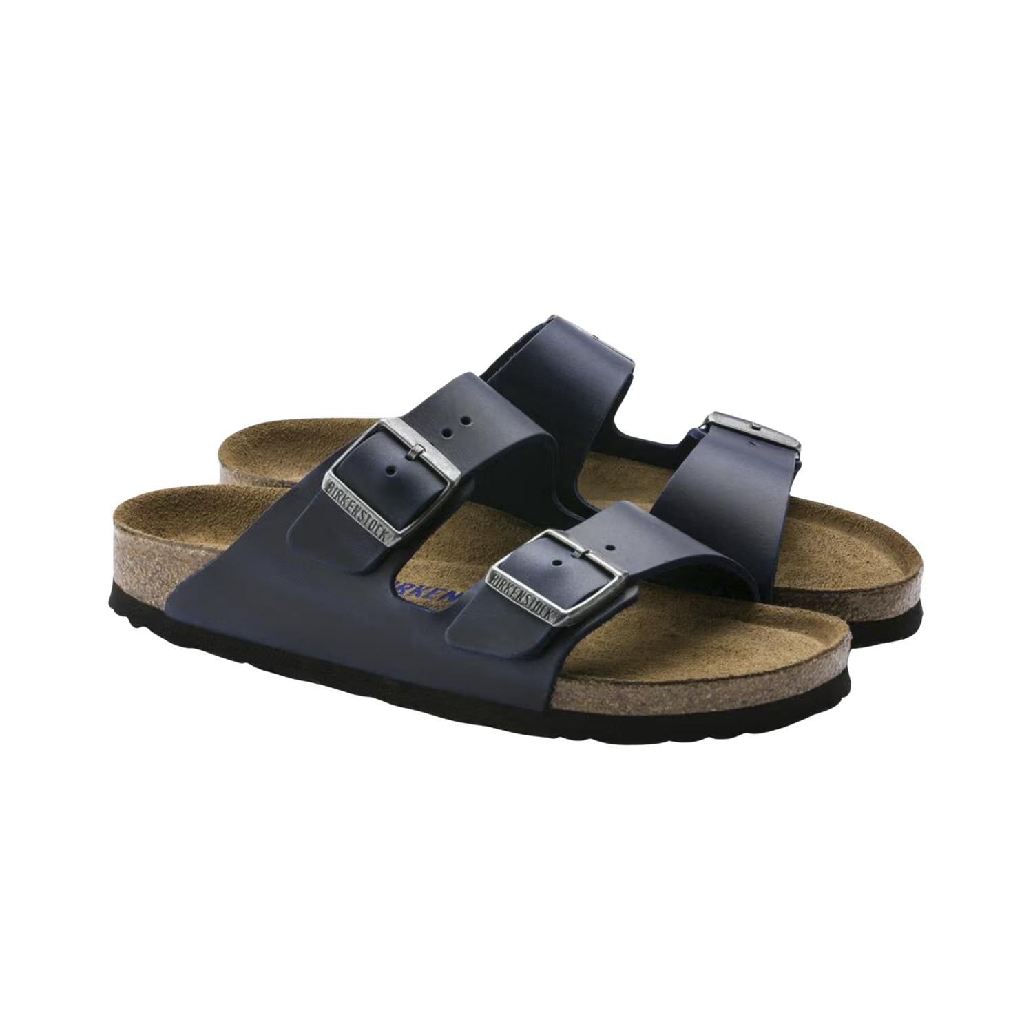 Sandalias unisex de cuero color azul