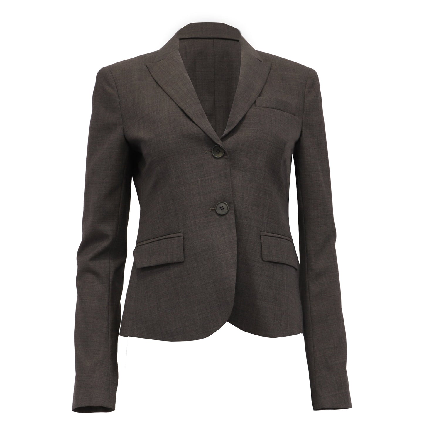 Blazer de lana color café