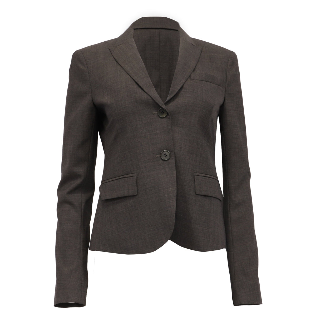 Blazer de lana color café