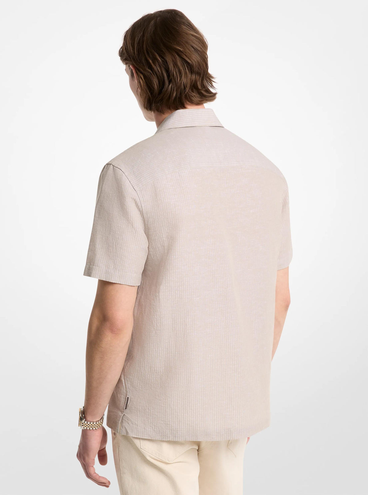 Camisa de algodón a rayas
