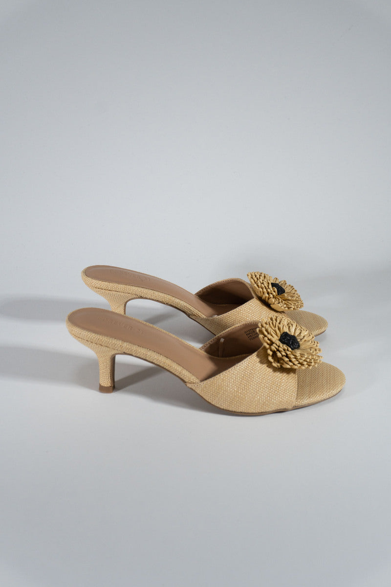 Sandalias con estampado floral