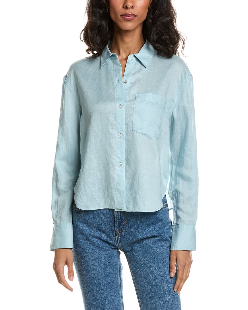 Camisa de mezcla de lino