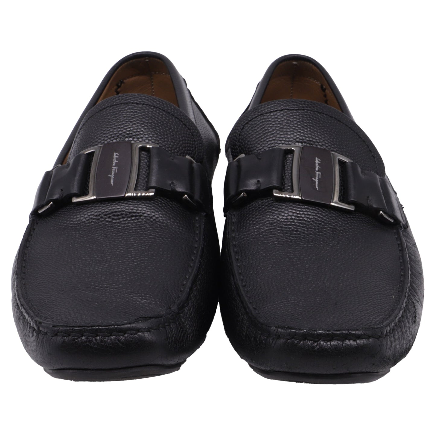 Mocasines de cuero color negro