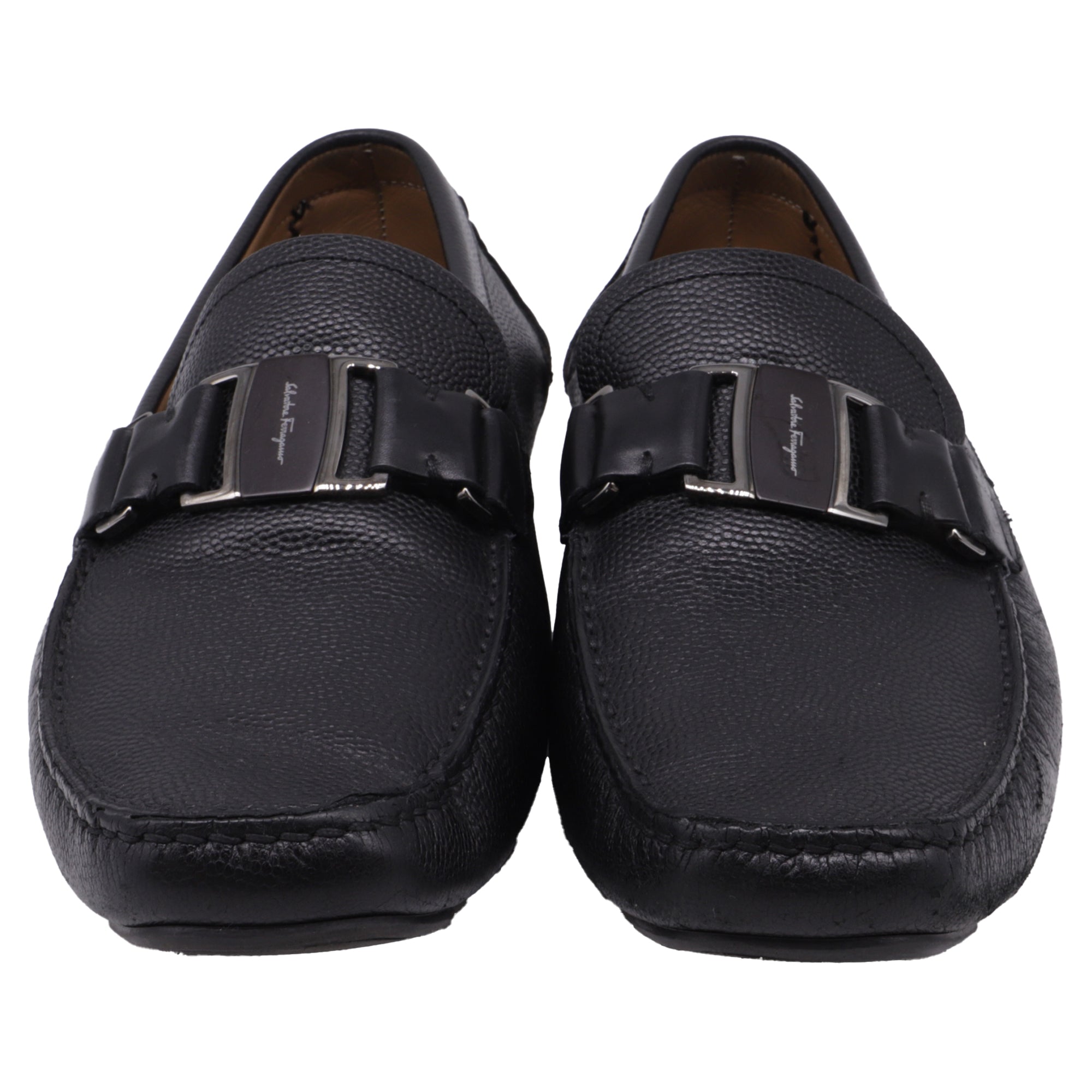 Mocasines de cuero color negro