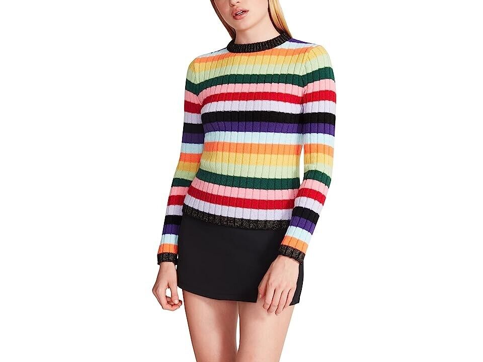 Suéter de mujer a rayas multicolor