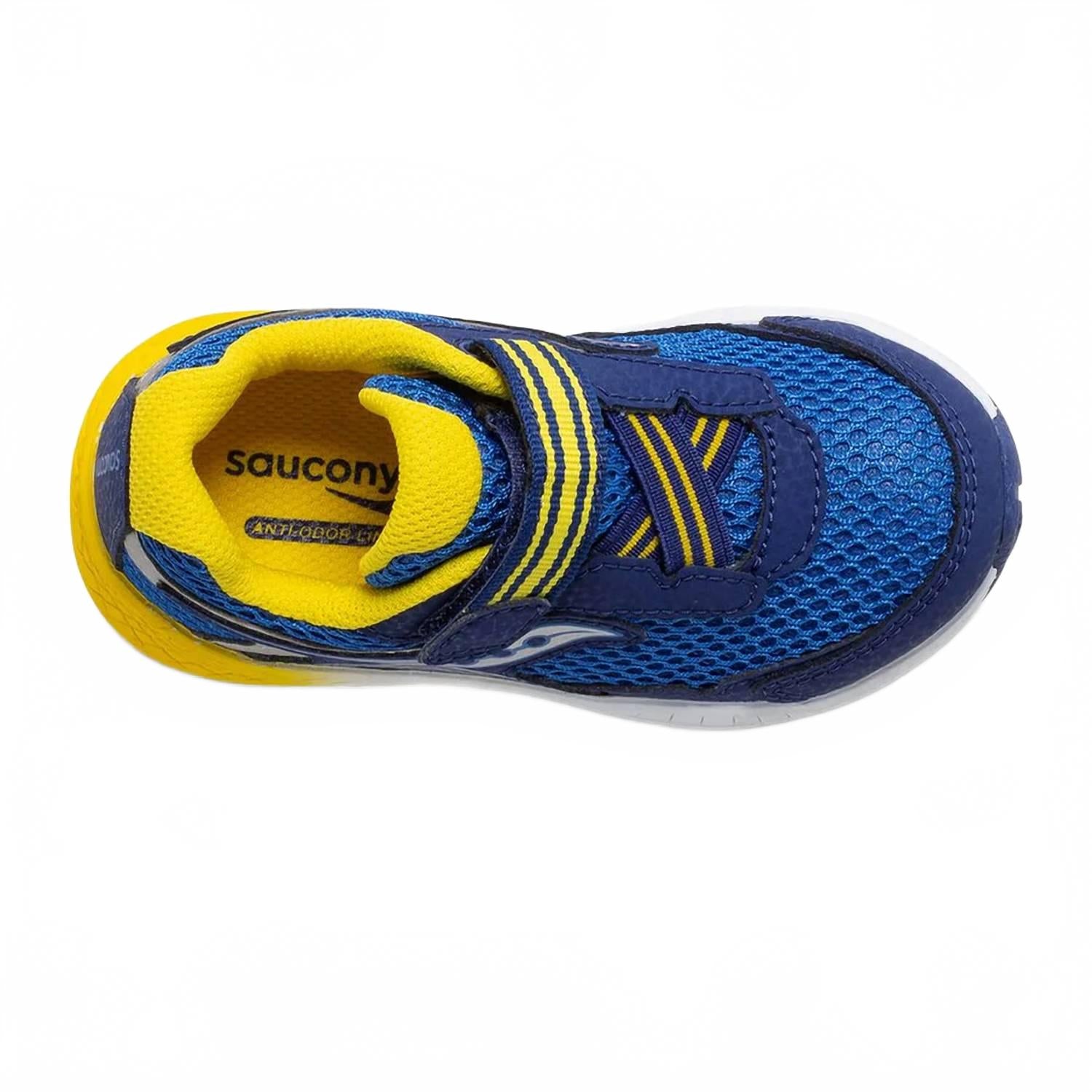 Tenis para niño color azul y amarillo